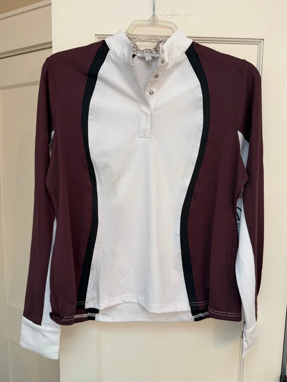 NWT KERRITS AFFINITY LONG SLEEVE SHOW SHIRT VINEYARD AND FLORAL EQUESTRIAN SHIRT - Picture 1 of 6